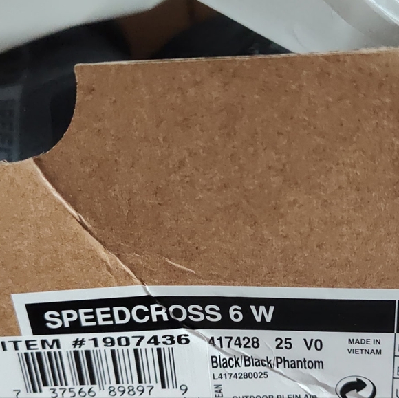 New! Salomon Ladies' Women Girls Speedcross 6 Shoe Black Color QuickLACE NWT NIB - Picture 12 of 12